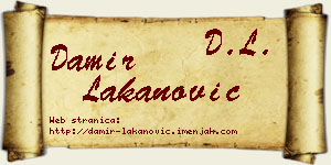 Damir Lakanović vizit kartica